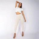 WRUP Biker Fashion - High Waisted - 7/8 Length - Champagne