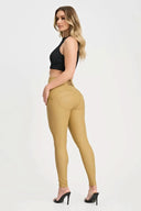 WRUP Corset Faux Leather - High Waisted - Full Length - Latte