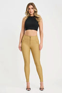 WRUP Corset Faux Leather - High Waisted - Full Length - Latte