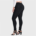 WRUP Curvy Fashion - High Waisted - Full Length - Black
