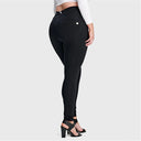 WRUP Curvy Fashion - High Waisted - Full Length - Black