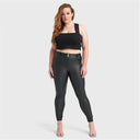 WRUP Curvy Faux Leather - High Waisted - Full Length - Black
