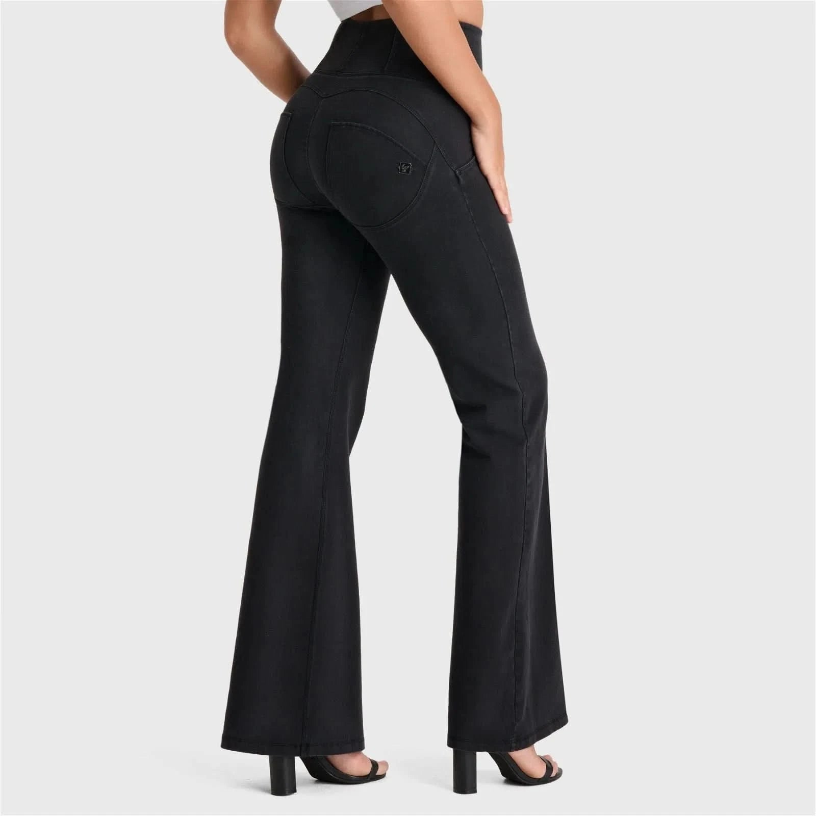 WRUP Denim High Waisted Super Flare + Stitching