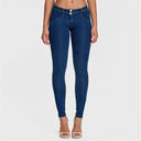 WRUP Denim - Mid Rise - Full Length - Dark Blue + Yellow Stitching