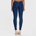 WRUP Denim - Mid Rise - Full Length - Dark Blue + Yellow Stitching
