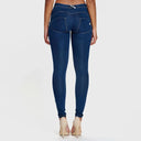 WRUP Denim - Mid Rise - Full Length - Dark Blue + Yellow Stitching