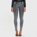 WRUP Denim - Mid Rise - Full Length - Grey + Yellow Stitching