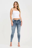 WRUP Denim - Mid Rise - Full Length - Stonewash