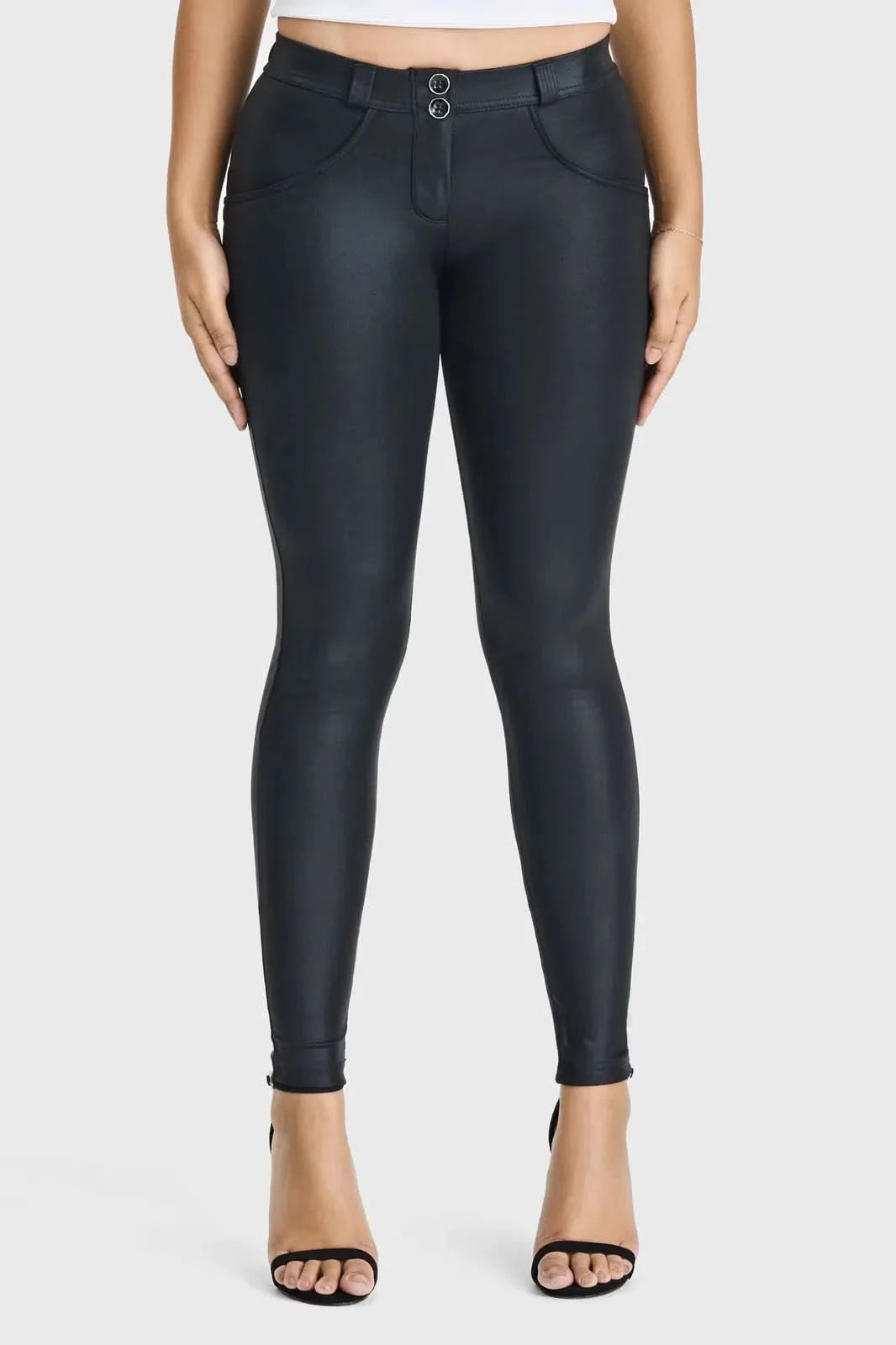 WR.UP® Disco Pants - Mid Rise - Full Length - Black 2