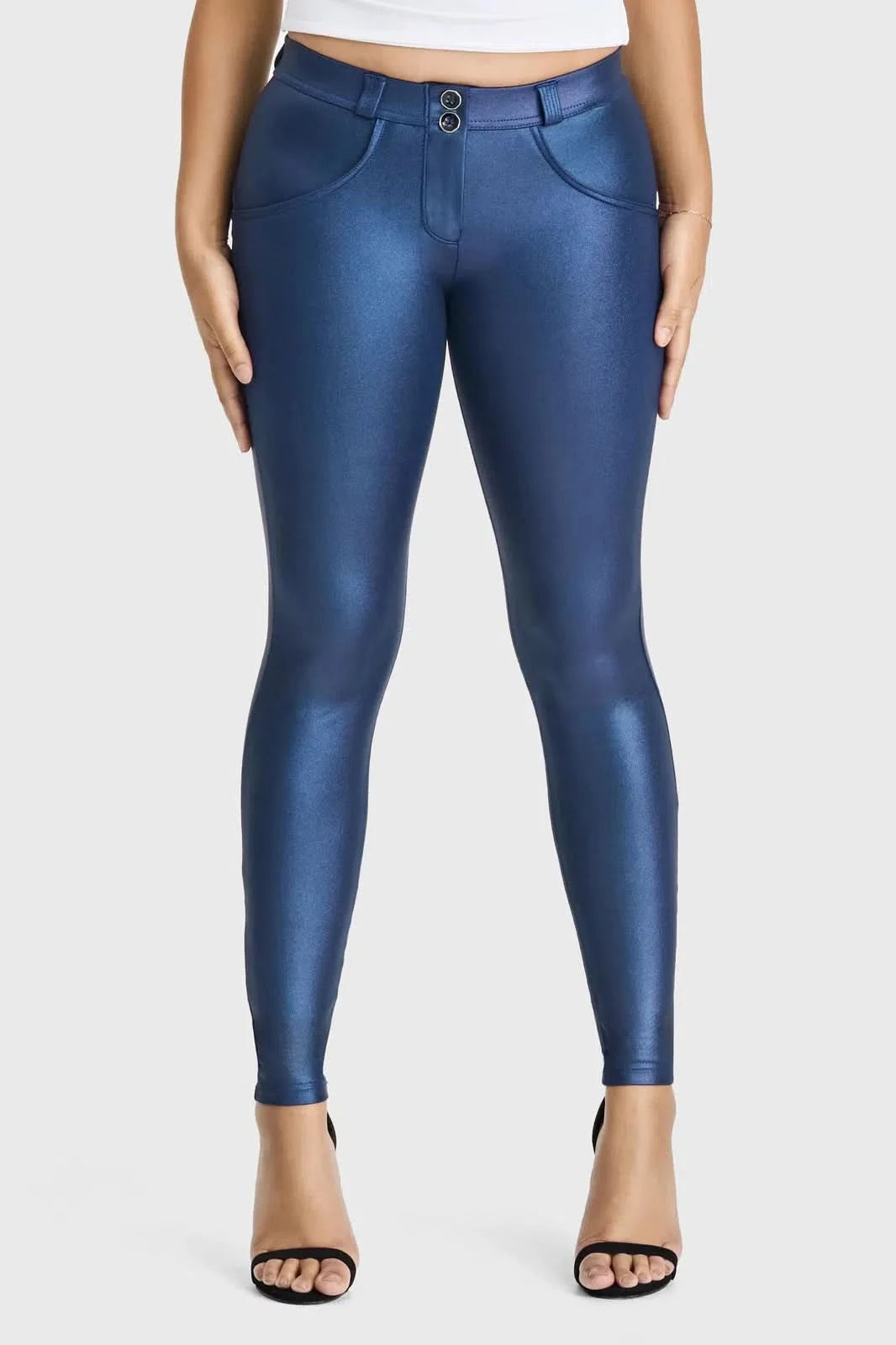 WR.UP® Disco Pants - Mid Rise - Full Length - Navy Blue 3