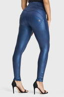 WRUP Disco Pants - Super High Waisted - Full Length - Navy Blue