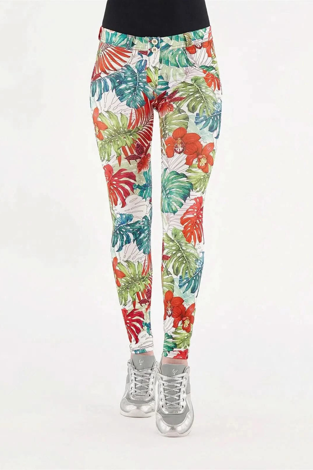 WR.UP® Diwo - Mid Waist - Full Length - Tropical Print 3