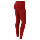 WRUP Diwo Trousers - Mid Rise - Full Length - Rhubarb