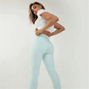 WRUP Drill Limited Edition - High Waisted - 7/8 Length - Mint Green