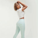 WRUP Drill Limited Edition - High Waisted - 7/8 Length - Mint Green