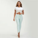 WRUP Drill Limited Edition - High Waisted - 7/8 Length - Mint Green