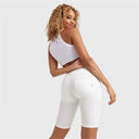 WRUP Drill Limited Edition - High Waisted - Biker Shorts - White