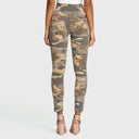 WRUP Fashion 3 Button - High Waisted - 7/8 Length - Sand Camo