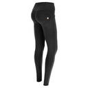 WRUP Fashion - 3 Button Mid Rise - Full Length - Black