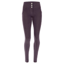 WRUP Fashion - 3 Button Mid Rise - Full Length - Plum