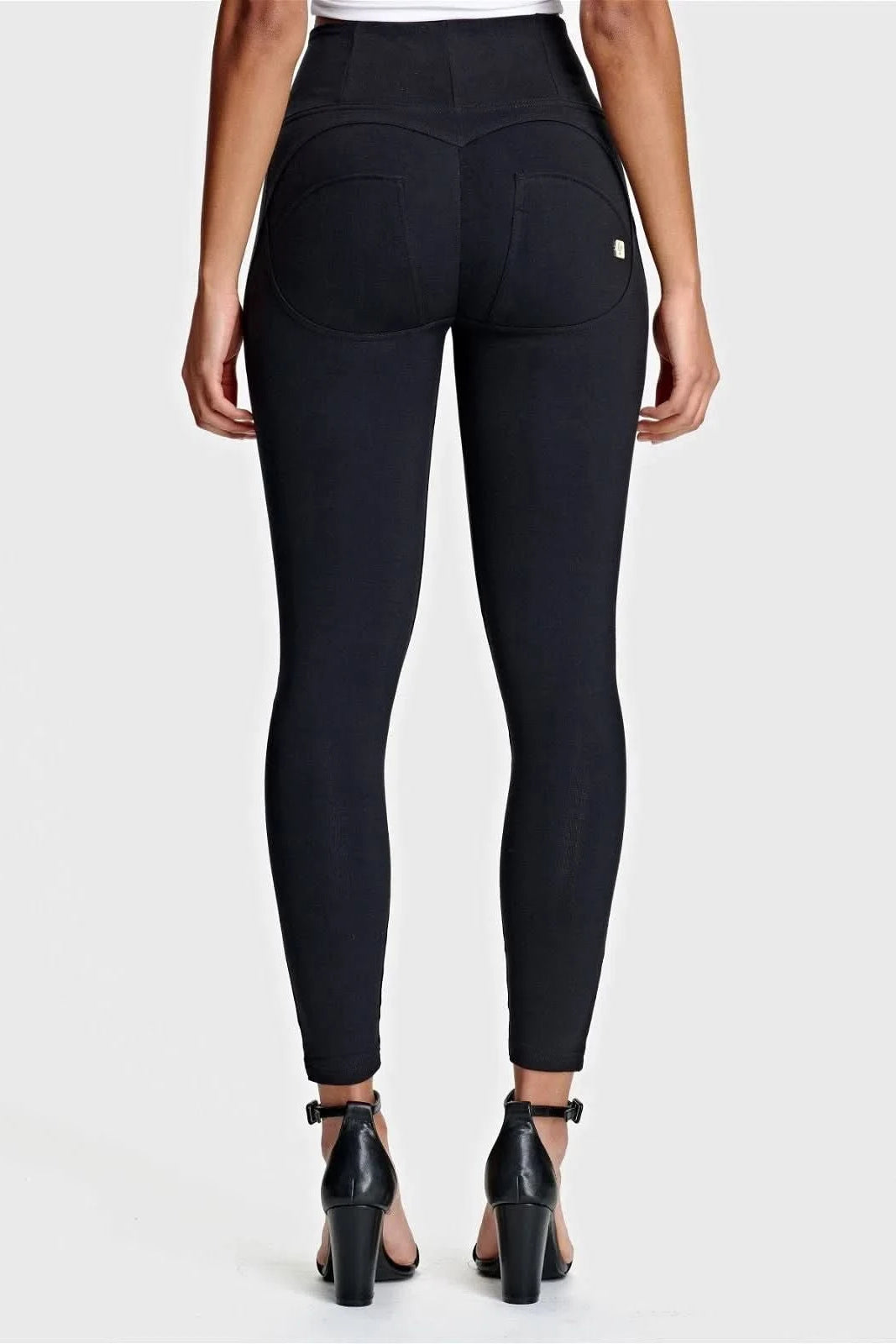 WRUP Fashion - High Waisted - 7/8 Length - Black 3