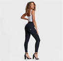 WRUP Fashion - High Waisted - 7/8 Length - Black