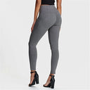 WRUP Fashion - High Waisted - 7/8 Length - Grey