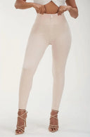 WRUP Fashion - High Waisted - 7/8 Length - Light Beige