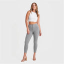 WRUP Fashion - High Waisted - 7/8 Length - Melange Grey