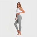 WRUP Fashion - High Waisted - 7/8 Length - Melange Grey