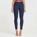 WRUP Fashion - High Waisted - 7/8 Length - Navy Blue
