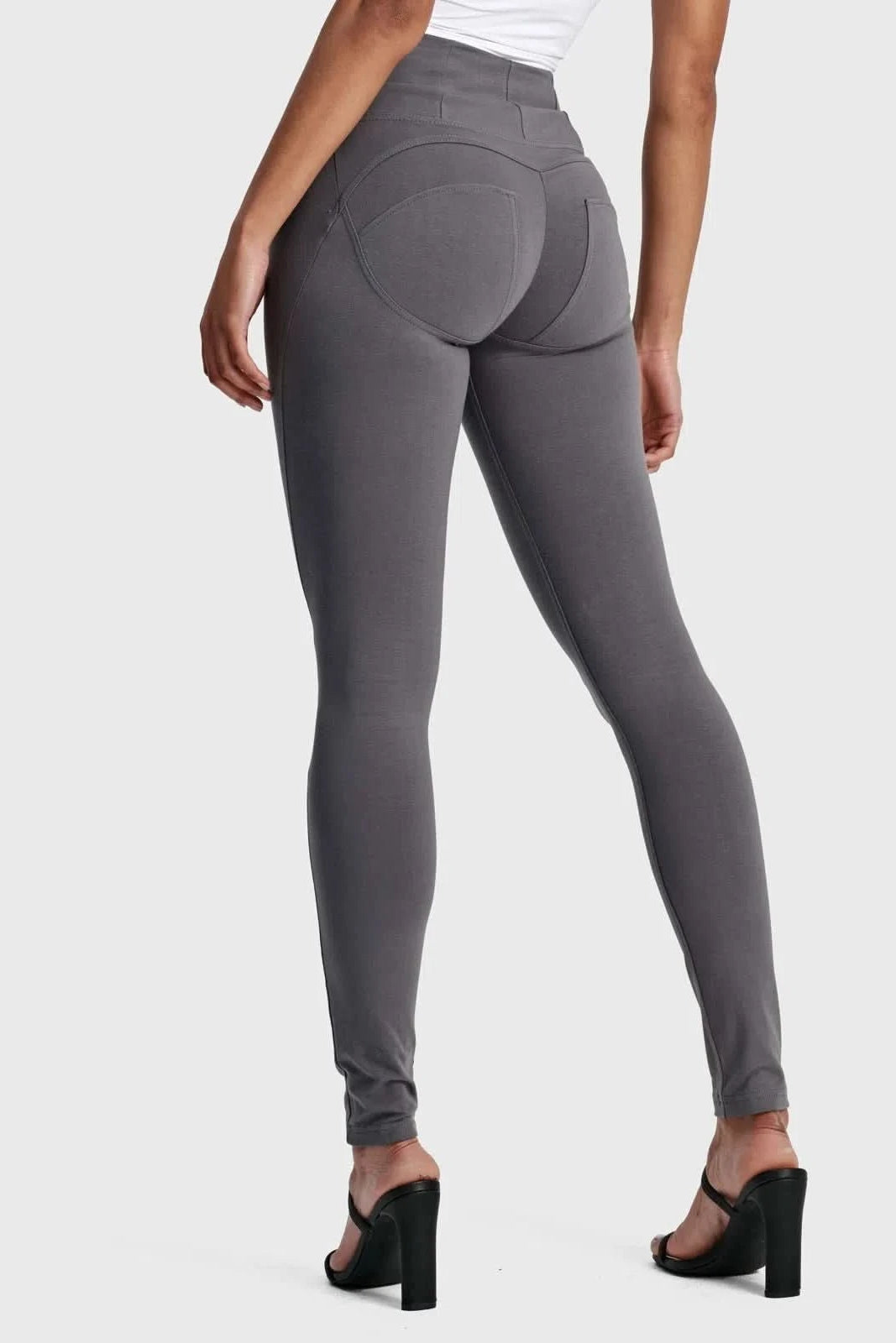 WRUP Fashion - High Waisted - Full Length - Grey 3