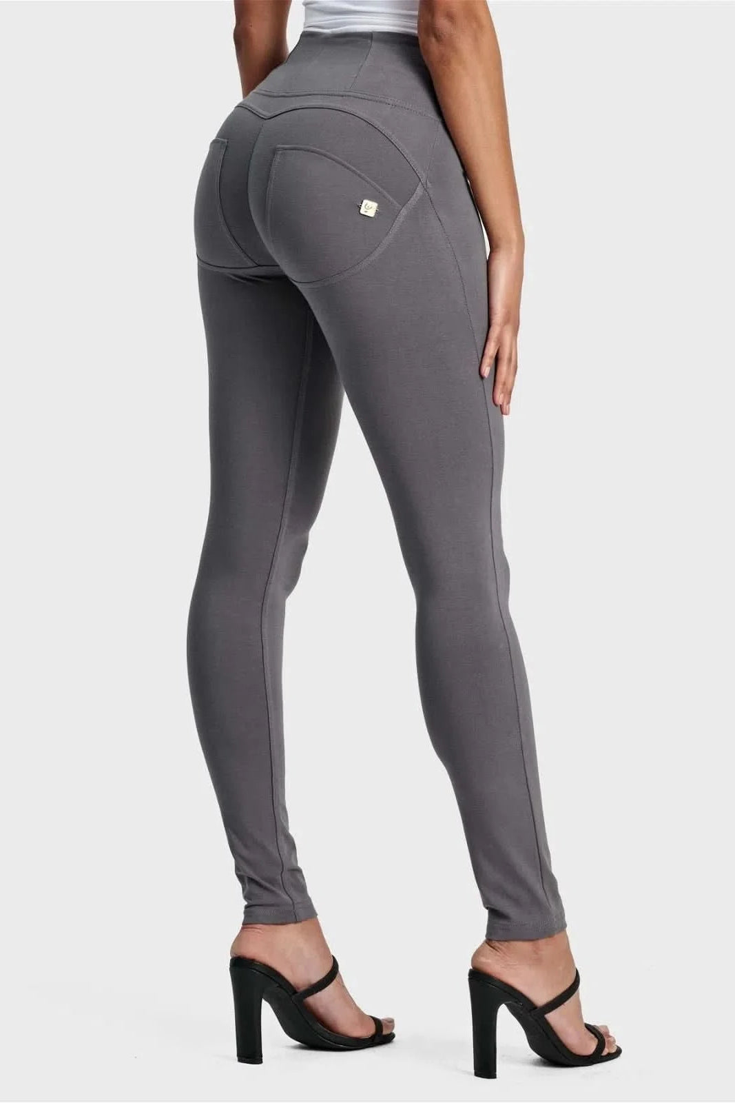WRUP Fashion - High Waisted - Full Length - Grey 1