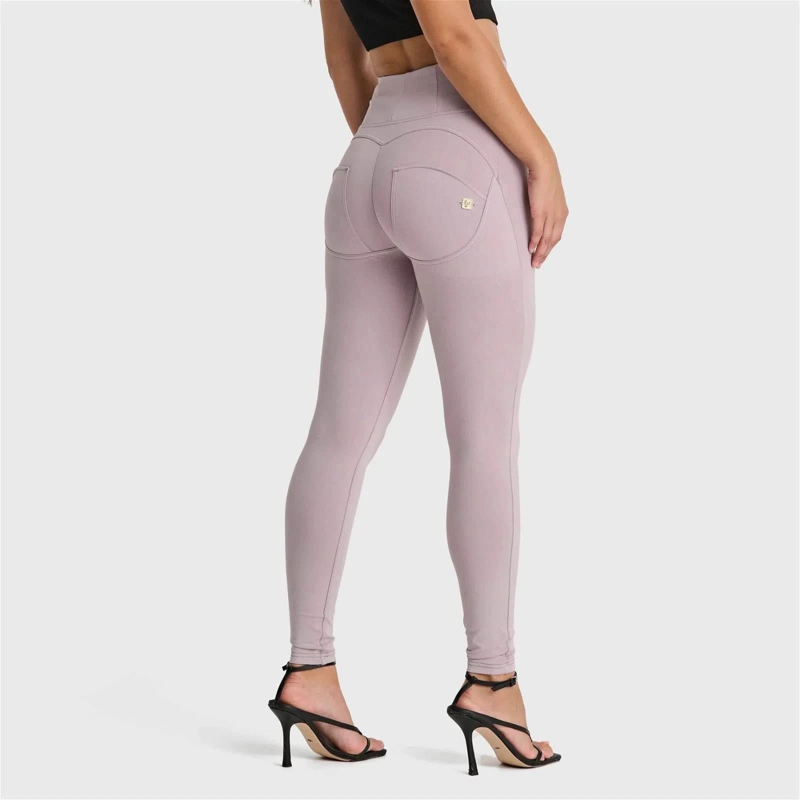 WRUP Fashion High Waisted Full Length Light Grey