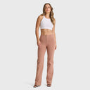 WRUP Fashion - High Waisted - Straight Flare - Mocha