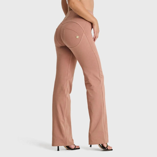 WRUP Fashion - High Waisted - Straight Flare - Mocha
