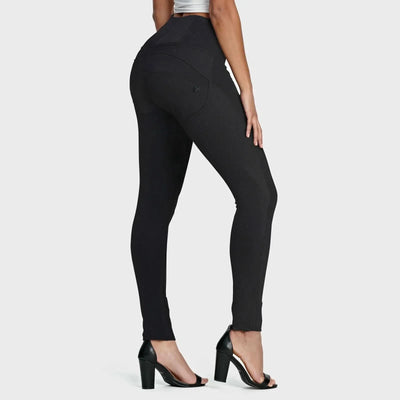 WRUP Fashion - Limited Edition High Waisted - Full Length - Black Lurex
