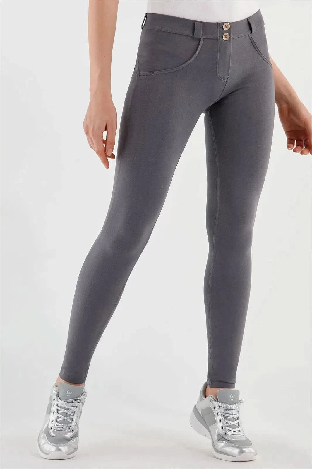 WRUP Fashion - Mid Rise - Full Length - Grey 2