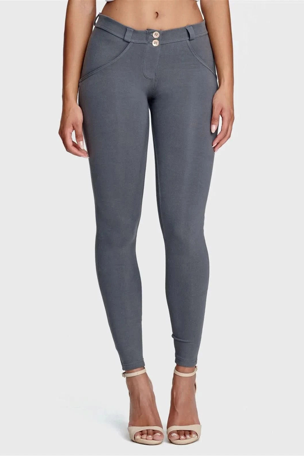 WRUP Fashion - Mid Rise - Full Length - Grey 3