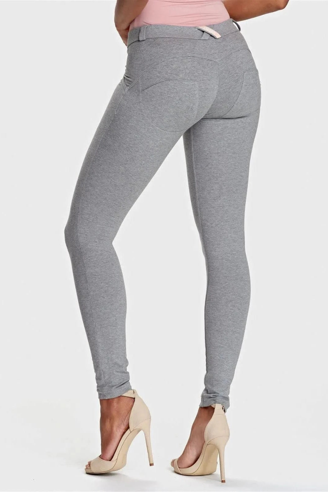 WRUP Fashion - Mid Rise - Full Length - Melange Grey 3