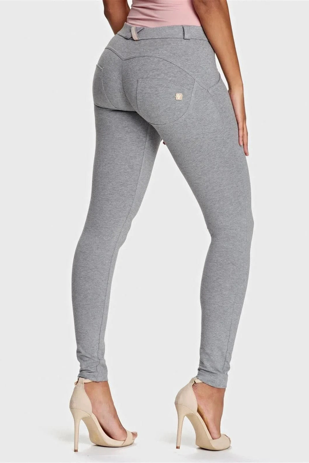 WRUP Fashion - Mid Rise - Full Length - Melange Grey 1