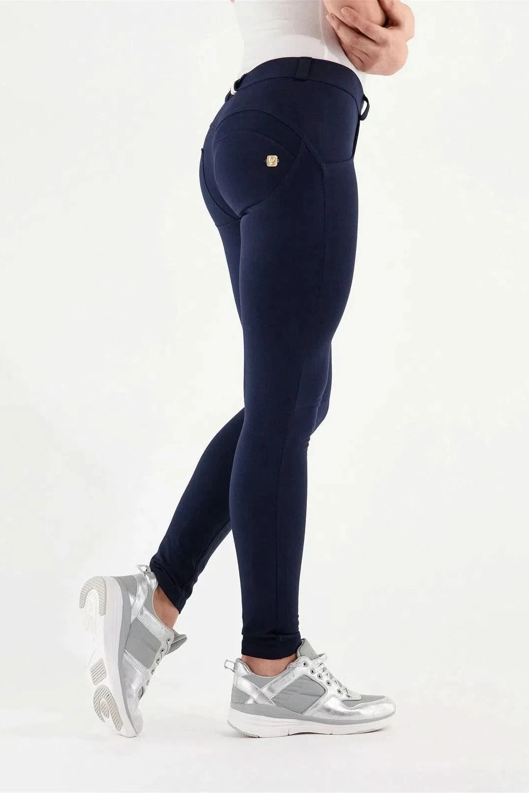 WRUP Fashion - Mid Rise - Full Length - Navy Blue 1