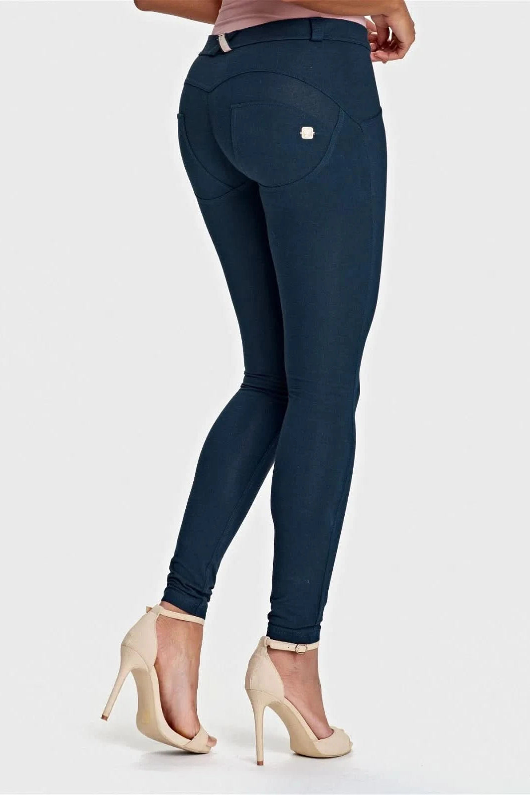 WRUP Fashion - Mid Rise - Full Length - Navy Blue 1