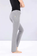 WRUP Fashion - Mid Rise - Straight Leg - Melange Grey