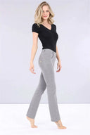 WRUP Fashion - Mid Rise - Straight Leg - Melange Grey