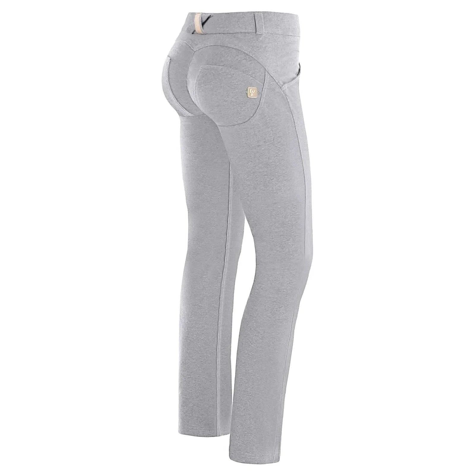 WRUP Fashion Mid Rise Straight Leg Melange