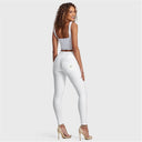 WRUP Faux Leather - High Waisted - Full Length - White