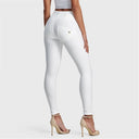 WRUP Faux Leather - High Waisted - Full Length - White