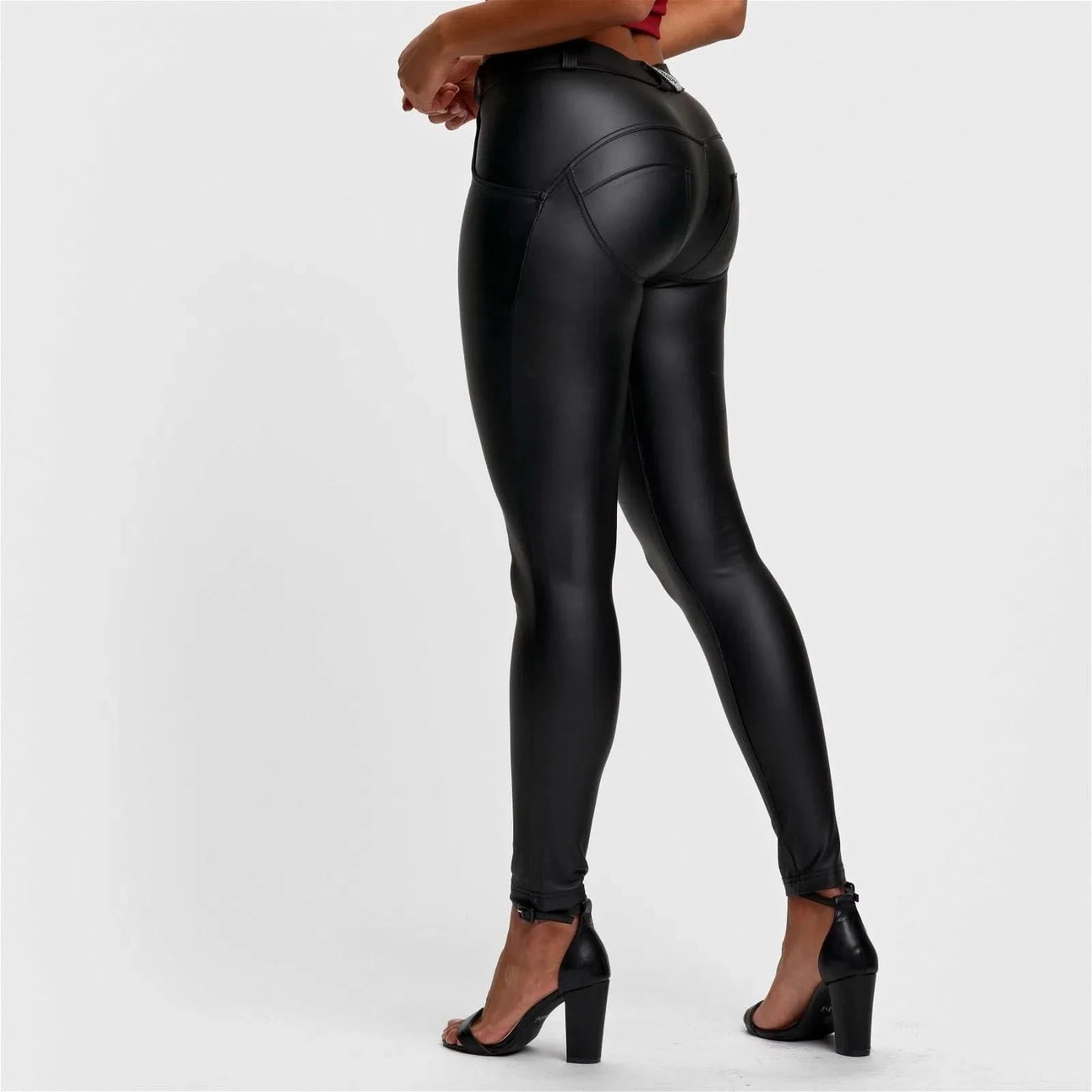 WR.UP® Faux Leather - Mid Rise - Full Length - Black 2