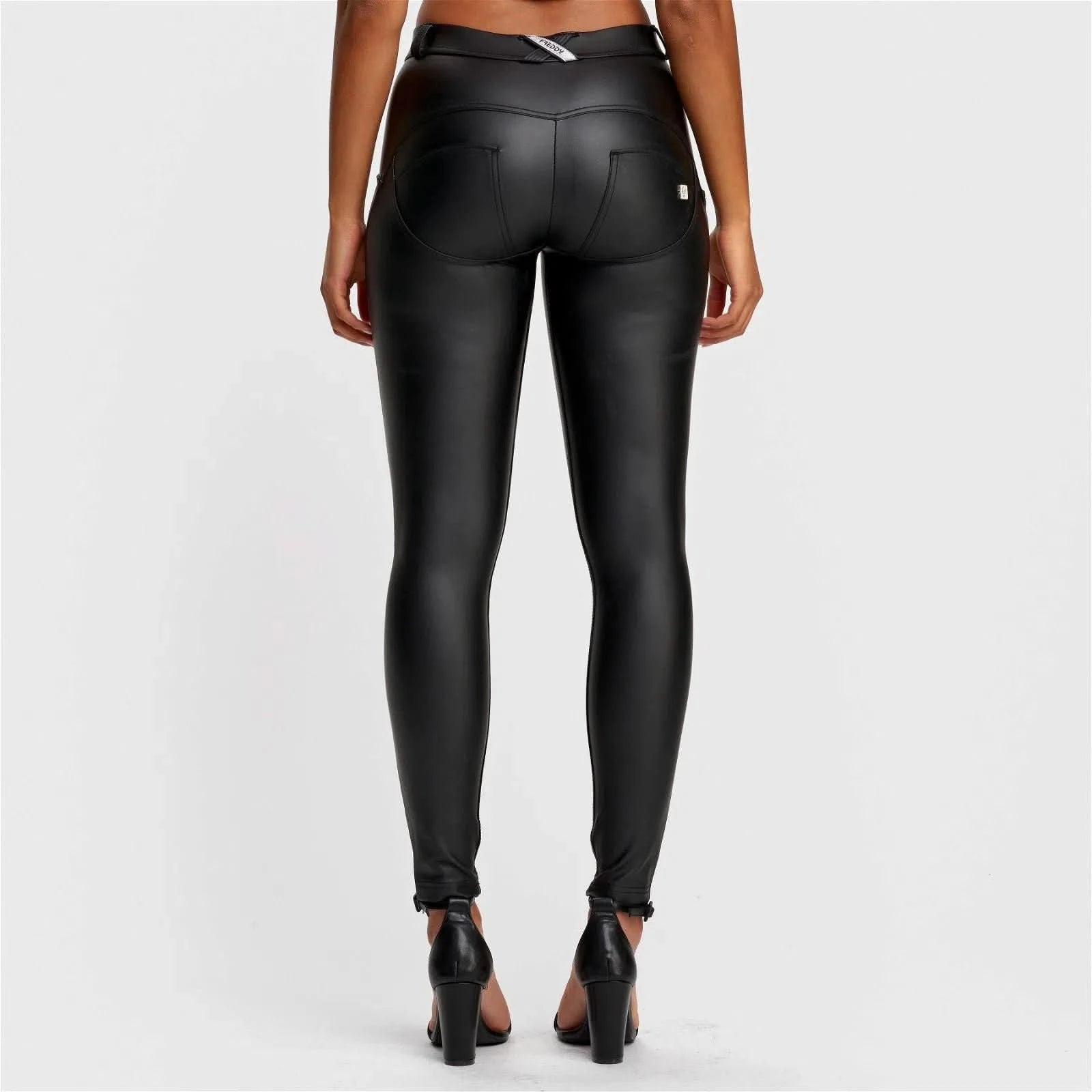 WR.UP® Faux Leather - Mid Rise - Full Length - Black 3